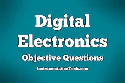 Digital Electronics Objective Questions
