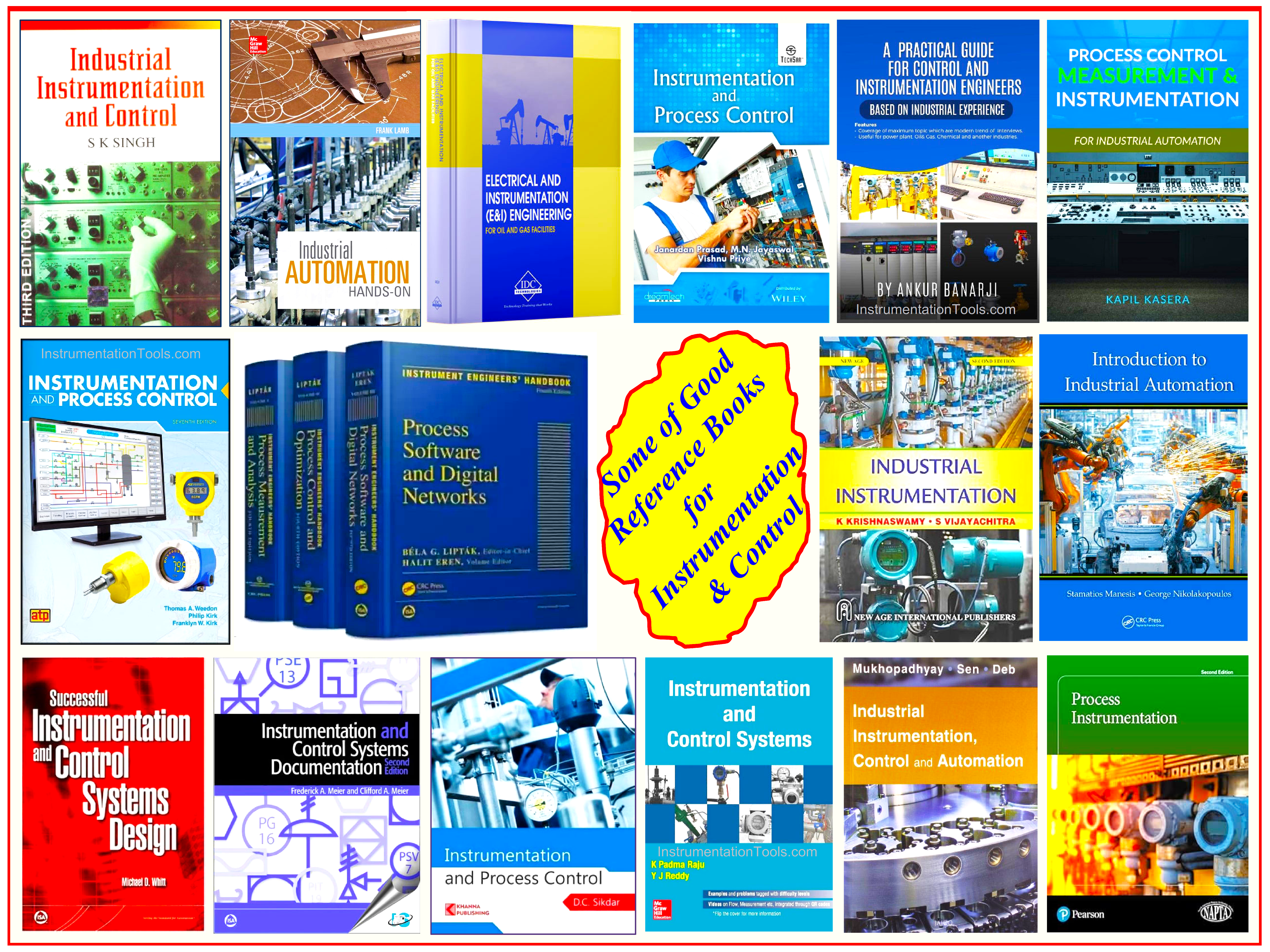 Some of the Good Reference Books for Instrumentation & Control